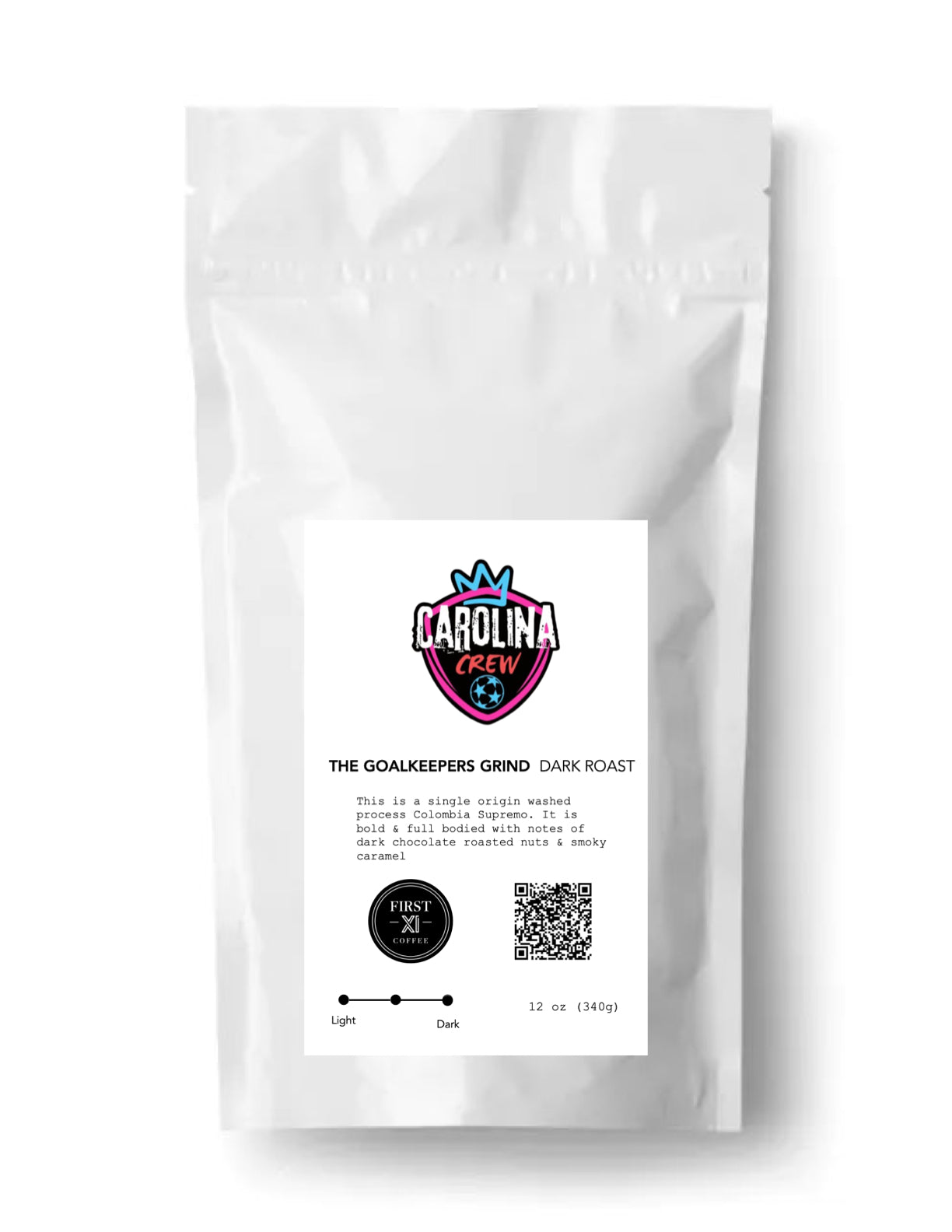 The Goalkeepers Grind Dark Roast Carolina Crew FC