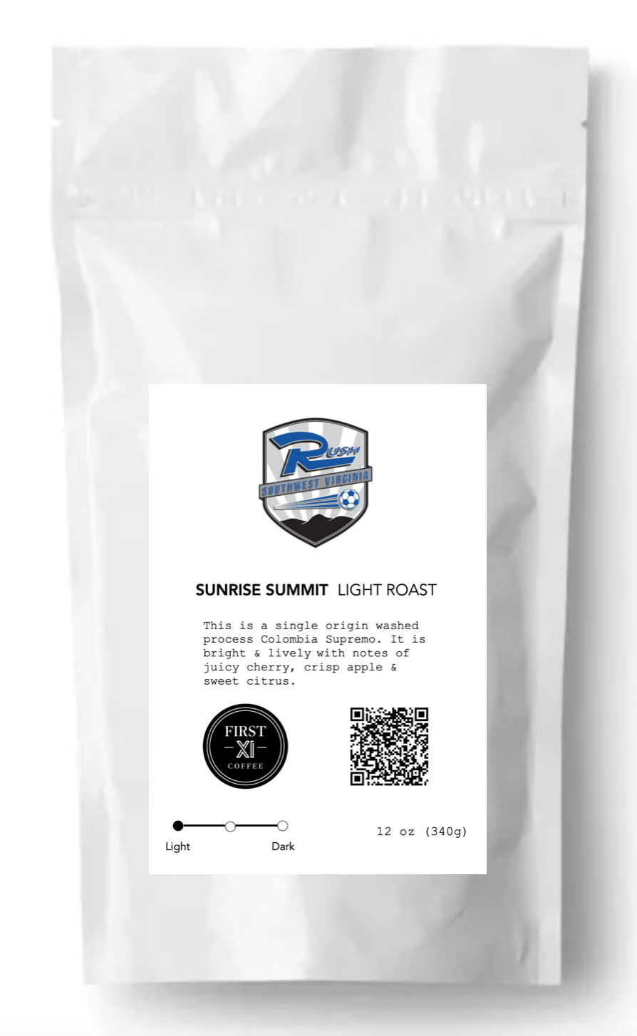 Sunrise Summit Light Roast SWVA Rush Soccer Club