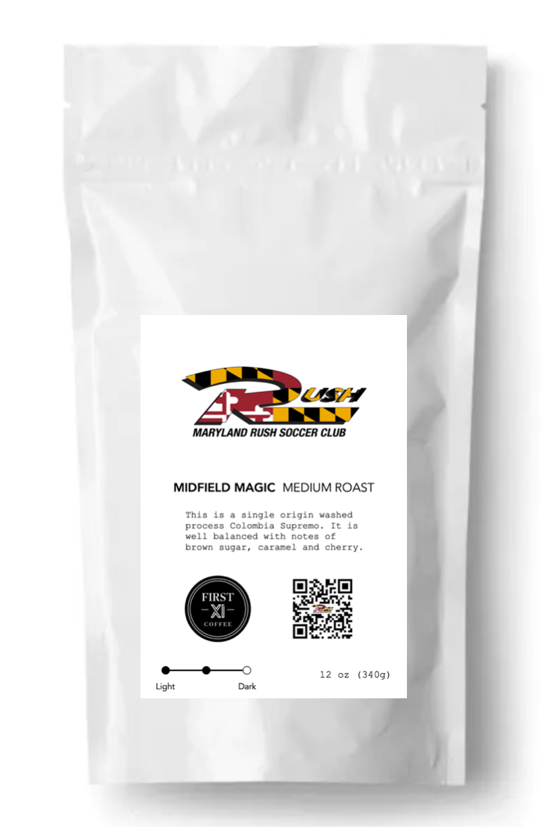 Morning RUSH Dark Roast Maryland Rush Soccer Club