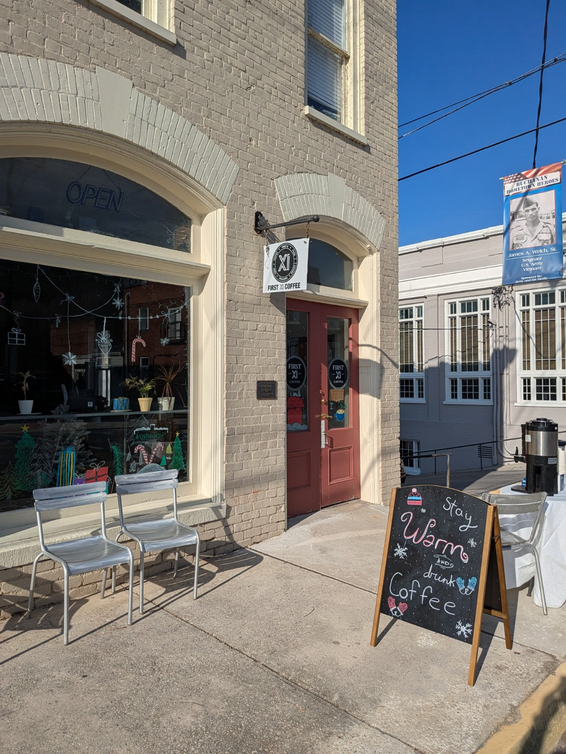First XI Coffee Buchanan Main Street storefront