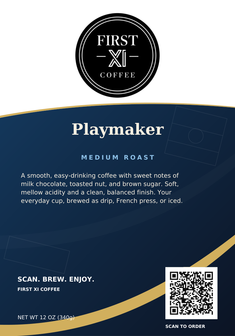 Playmaker label — one of five choices for your three-bag bundle.